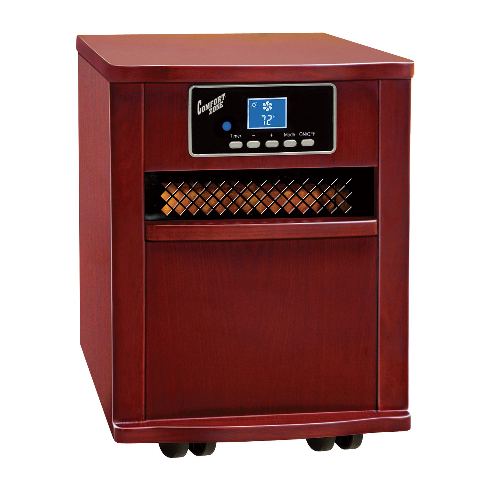Comfort Zone Infrared Quartz Heater — 5120 BTU, 1500 Watts, Cherry, Model# 125129
